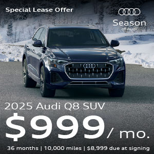 A black Q8 in the Snow